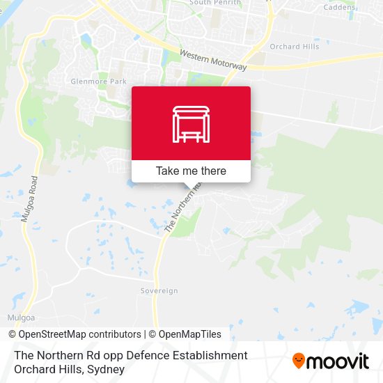 The Northern Rd opp Defence Establishment Orchard Hills map