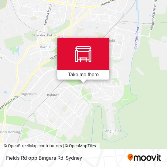 Fields Rd opp Bingara Rd map