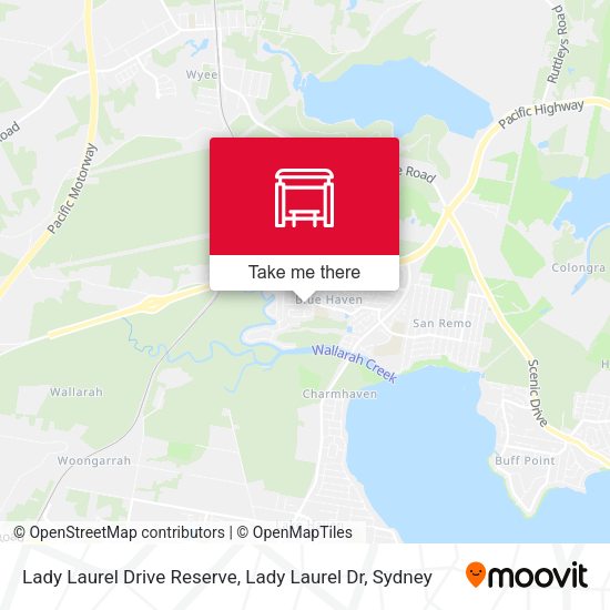Lady Laurel Drive Reserve, Lady Laurel Dr map