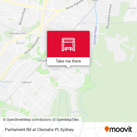 Parliament Rd at Clematis Pl map