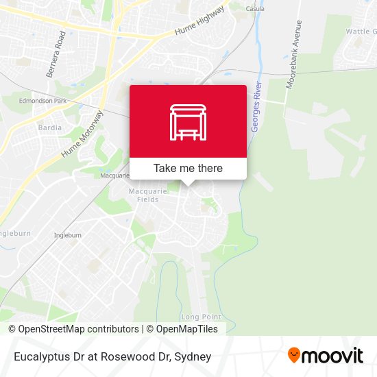 Eucalyptus Dr at Rosewood Dr map