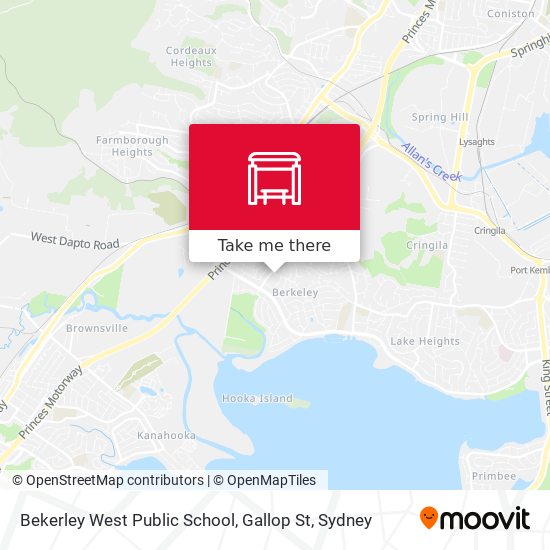 Bekerley West Public School, Gallop St map