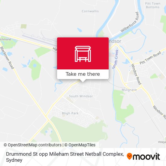 Drummond St opp Mileham Street Netball Complex map