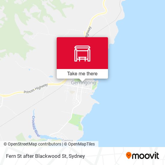 Fern St after Blackwood St map