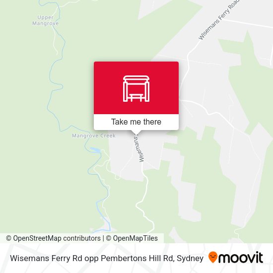 Wisemans Ferry Rd opp Pembertons Hill Rd map