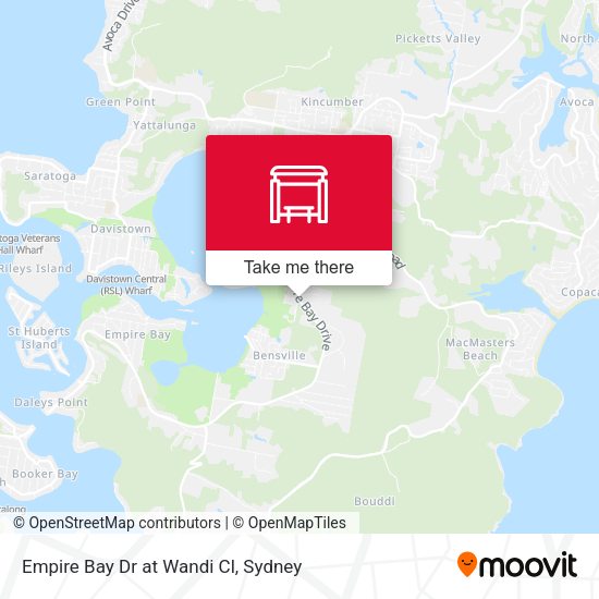 Empire Bay Dr at Wandi Cl map