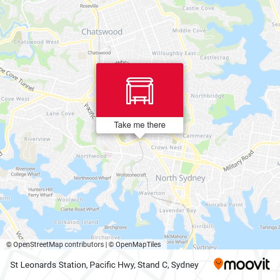 St Leonards Station, Pacific Hwy, Stand C map