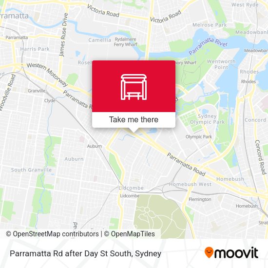 Parramatta Rd after Day St South map