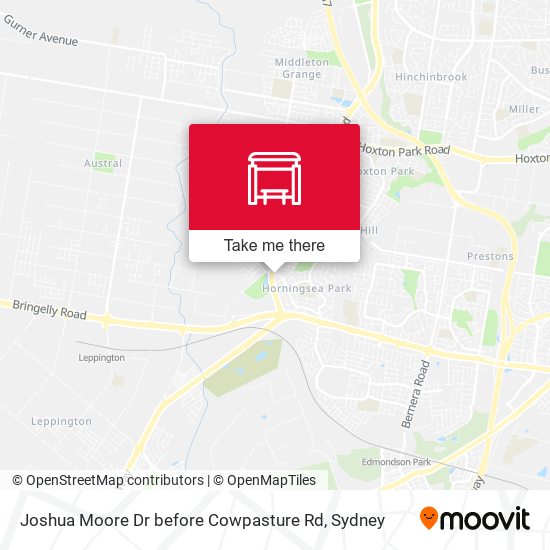 Joshua Moore Dr before Cowpasture Rd map