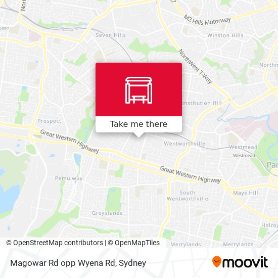 Magowar Rd opp Wyena Rd map