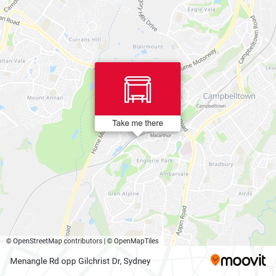 Menangle Rd opp Gilchrist Dr map
