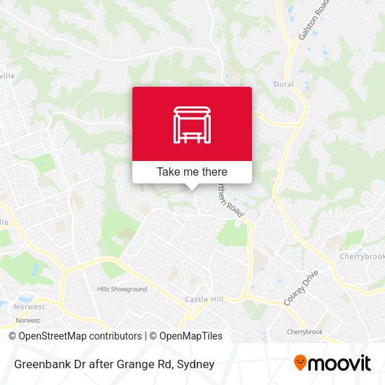 Greenbank Dr after Grange Rd map