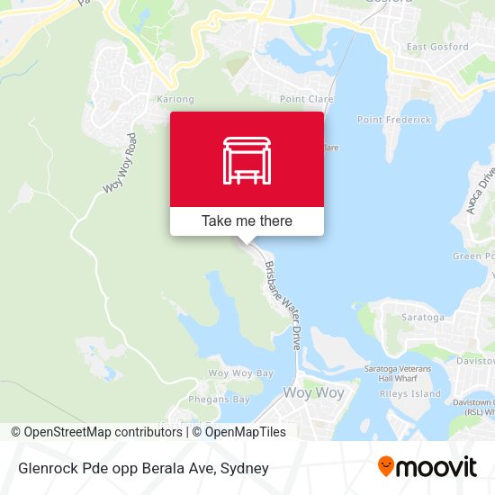 Glenrock Pde opp Berala Ave map