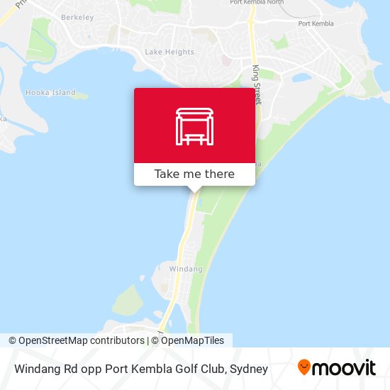 Windang Rd opp Port Kembla Golf Club map
