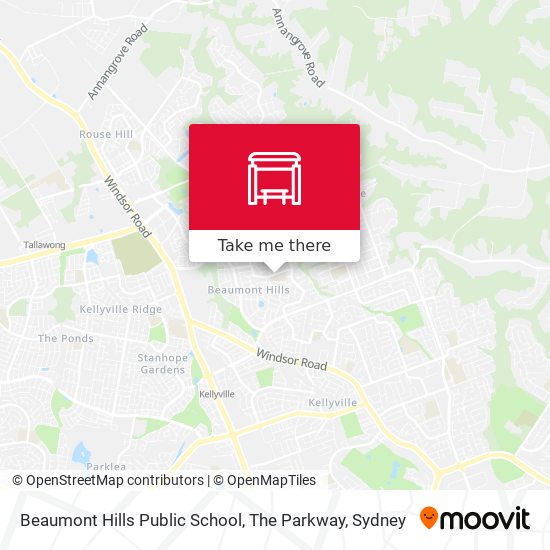 Beaumont Hills Public School, The Parkway map