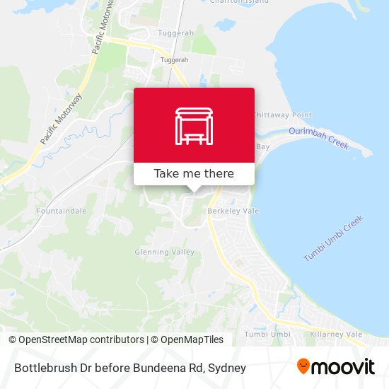 Bottlebrush Dr before Bundeena Rd map