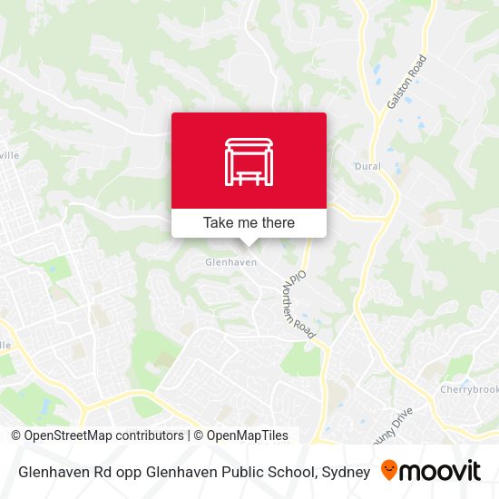Glenhaven Rd opp Glenhaven Public School map