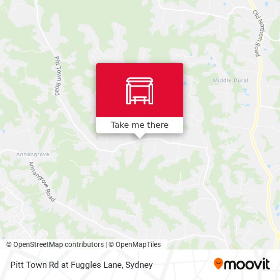 Pitt Town Rd at Fuggles Lane map