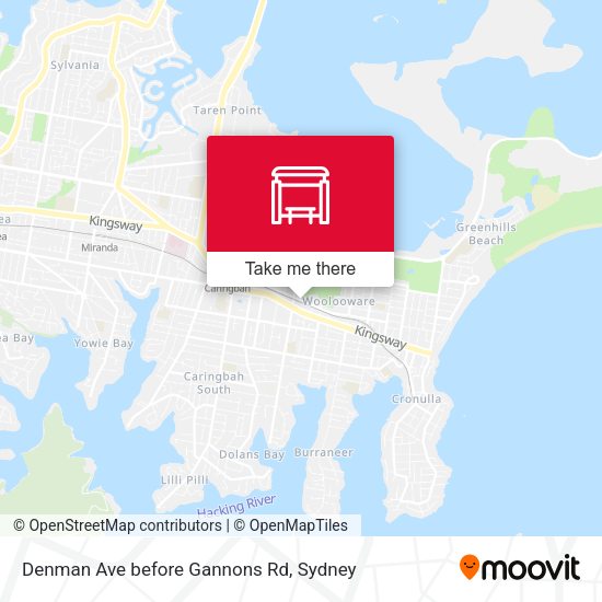 Denman Ave before Gannons Rd map