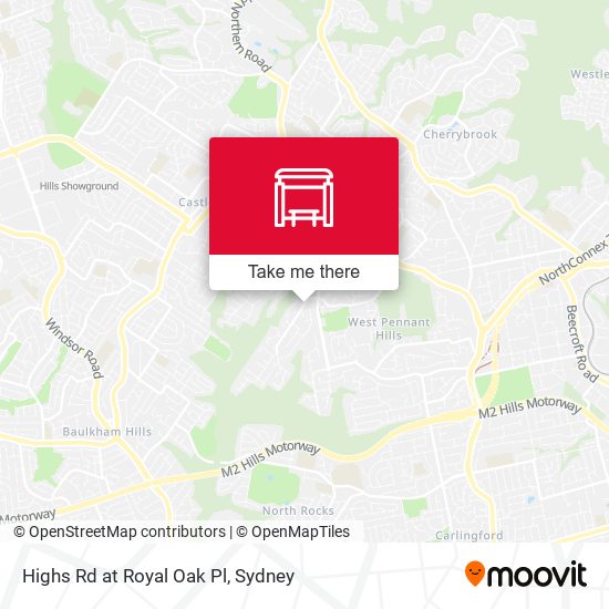 Highs Rd at Royal Oak Pl map