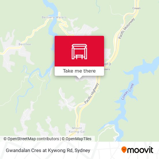 Gwandalan Cres at Kywong Rd map