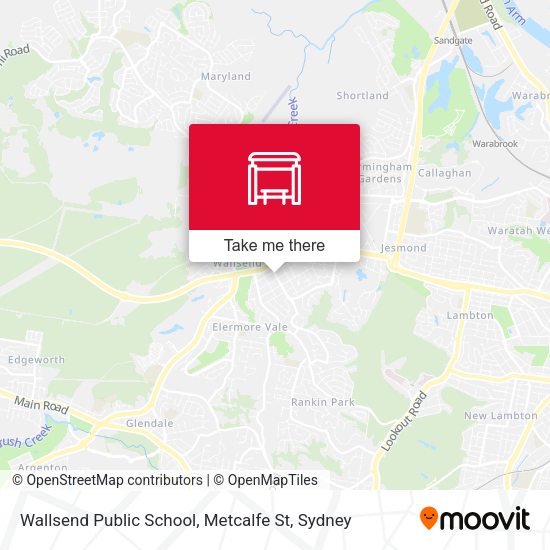 Wallsend Public School, Metcalfe St map