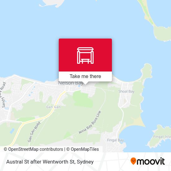 Austral St after Wentworth St map