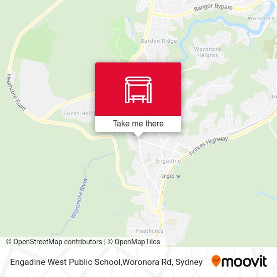 Engadine West Public School,Woronora Rd map