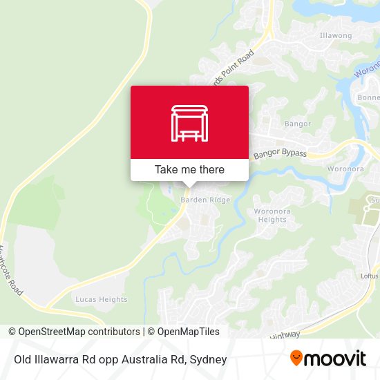 Old Illawarra Rd opp Australia Rd map