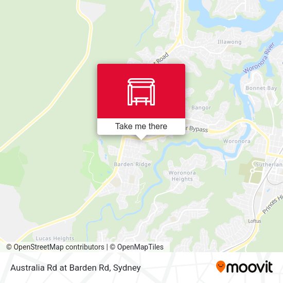Australia Rd at Barden Rd map