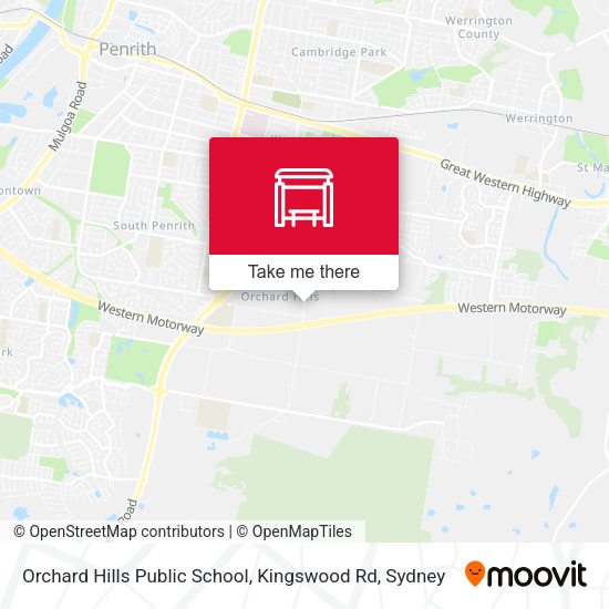 Orchard Hills Public School, Kingswood Rd map