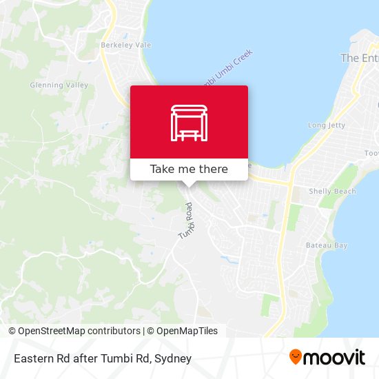 Eastern Rd after Tumbi Rd map