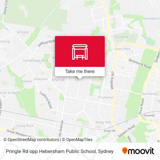 Pringle Rd opp Hebersham Public School map