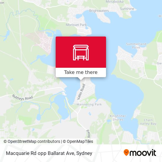 Macquarie Rd opp Ballarat Ave map