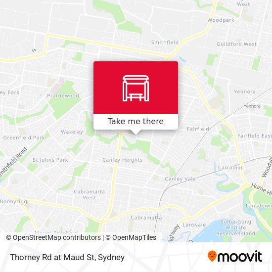 Thorney Rd at Maud St map