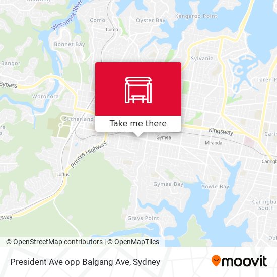President Ave opp Balgang Ave map