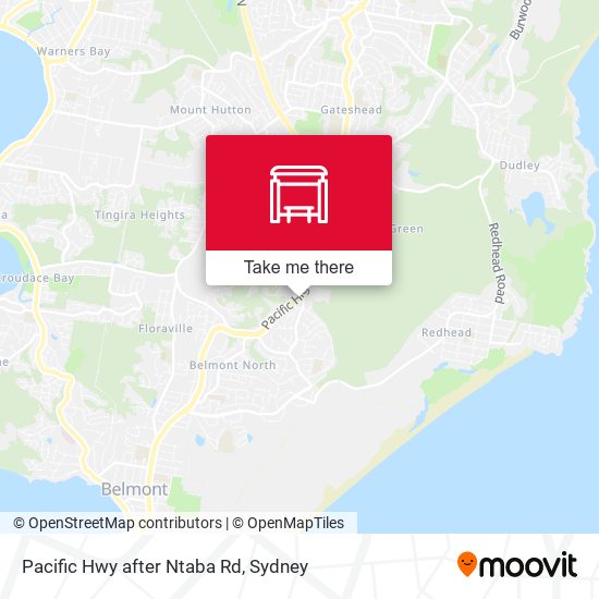 Pacific Hwy after Ntaba Rd map
