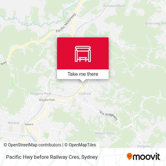 Pacific Hwy before Railway Cres map