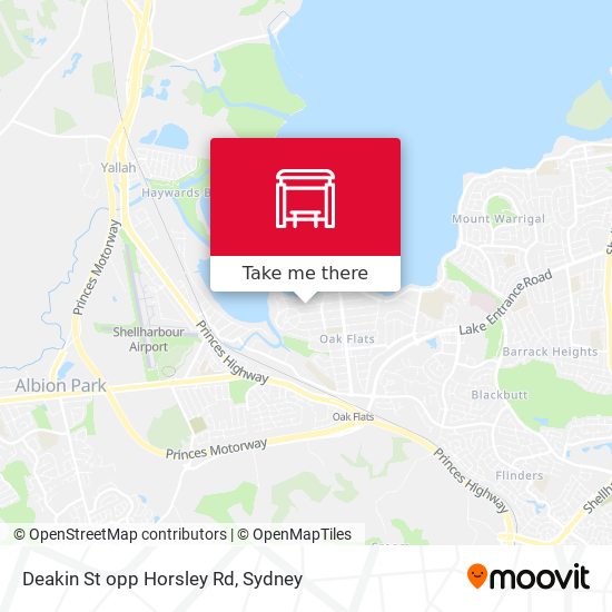 Deakin St opp Horsley Rd map