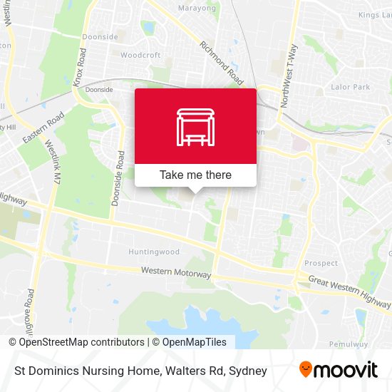 St Dominics Nursing Home, Walters Rd map