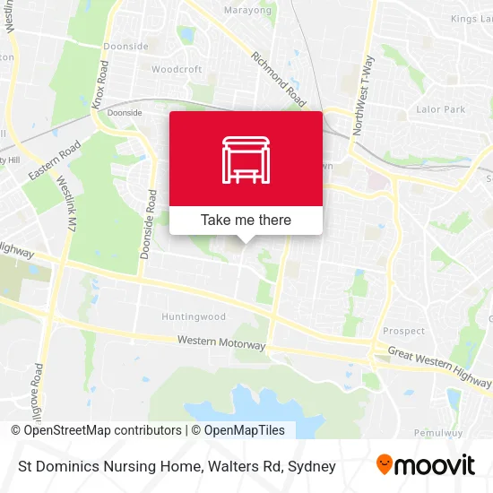 St Dominics Nursing Home, Walters Rd map