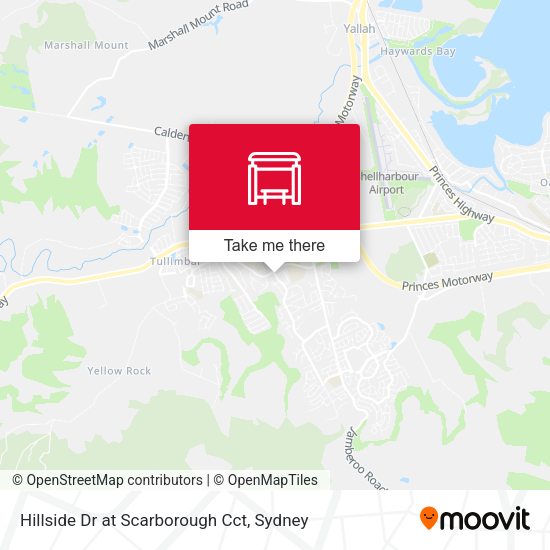 Hillside Dr at Scarborough Cct map