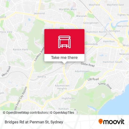 Bridges Rd at Penman St map