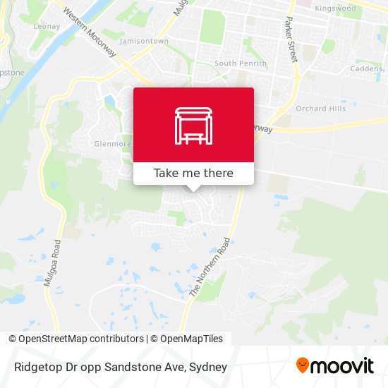 Ridgetop Dr opp Sandstone Ave map
