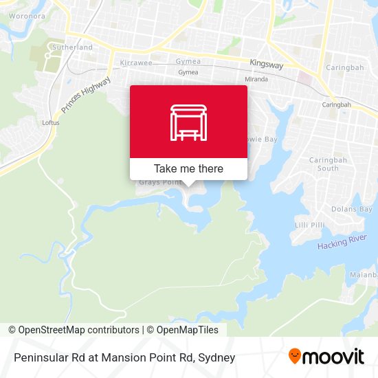 Peninsular Rd at Mansion Point Rd map