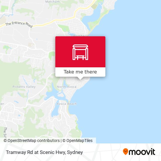 Tramway Rd at Scenic Hwy map