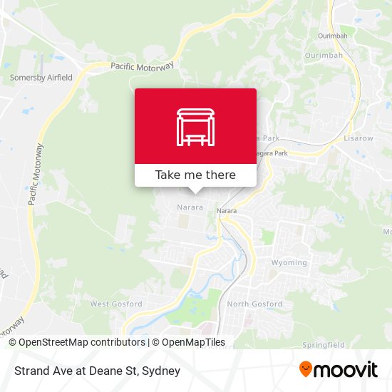 Strand Ave at Deane St map