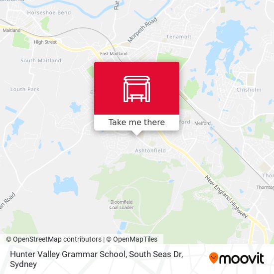 Hunter Valley Grammar School, South Seas Dr map