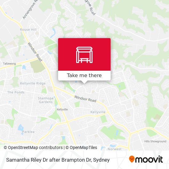 Samantha Riley Dr after Brampton Dr map