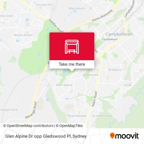 Glen Alpine Dr opp Gledswood Pl map